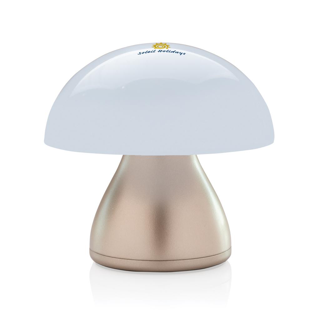 Lampă de masă Luming RCS din plastic reciclat, reîncărcabilă prin USB bronze