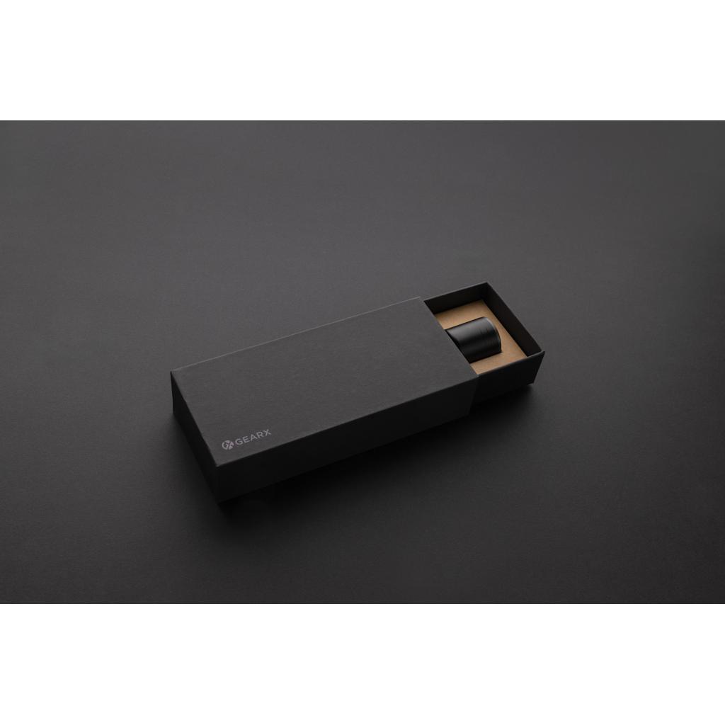 Lanternă mare din aluminiu reciclat RCS, reîncărcabilă prin USB Gear X black