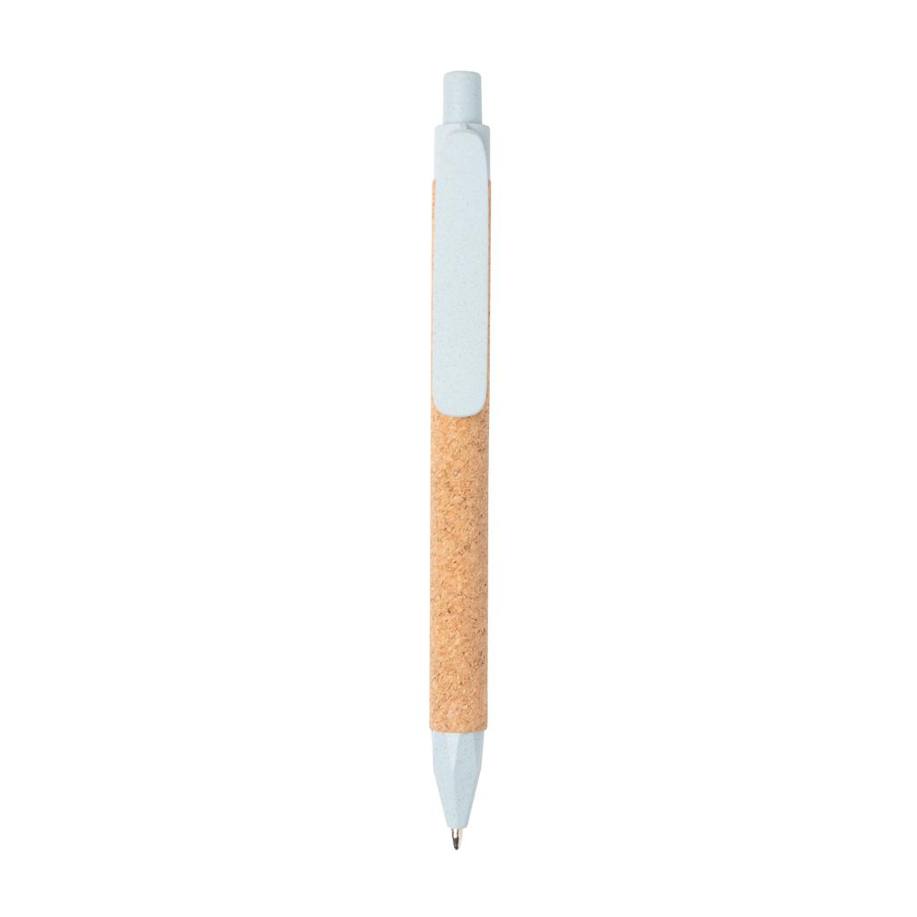 Pix din paie de grâu și plută Write blue