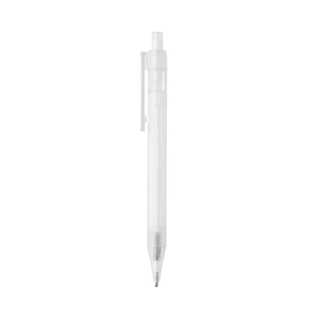 Stilou transparent X8 din RPET certificat GRS transparent