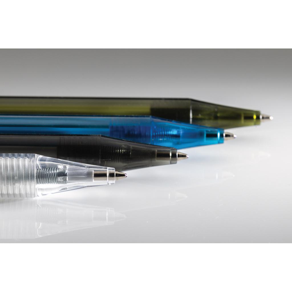 Stilou transparent X8 din RPET certificat GRS transparent
