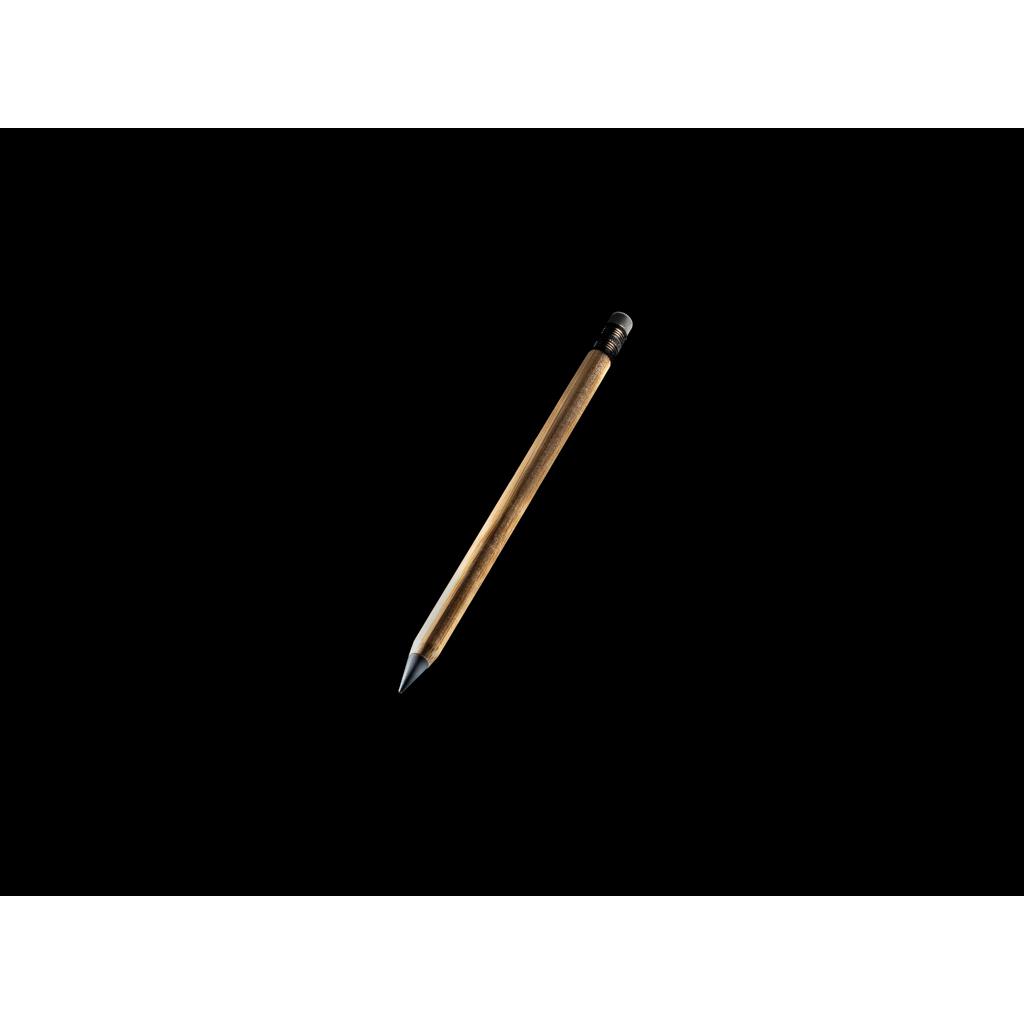 Creion infinit din bambus cu gumă de șters brown