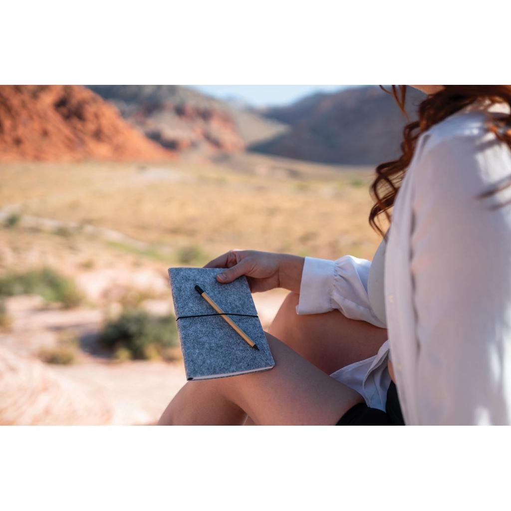 Creion infinit din bambus cu gumă de șters brown