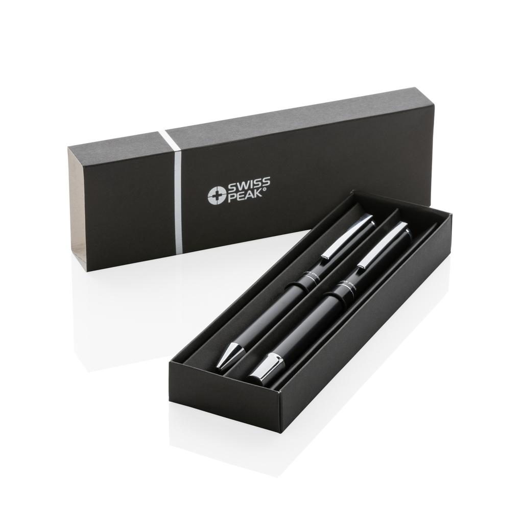 Set de pixuri din aluminiu reciclat certificat RCS Swiss Peak Cedar black