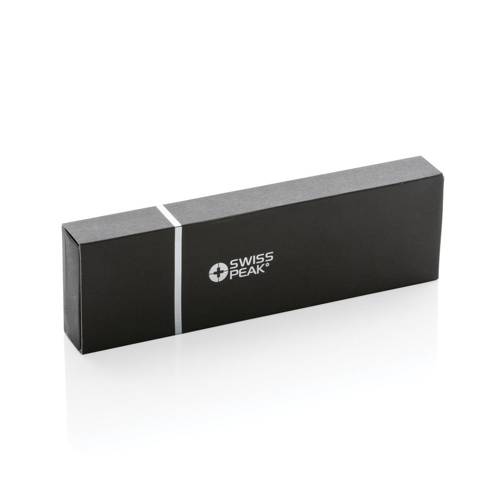 Set de pixuri din aluminiu reciclat certificat RCS Swiss Peak Cedar black