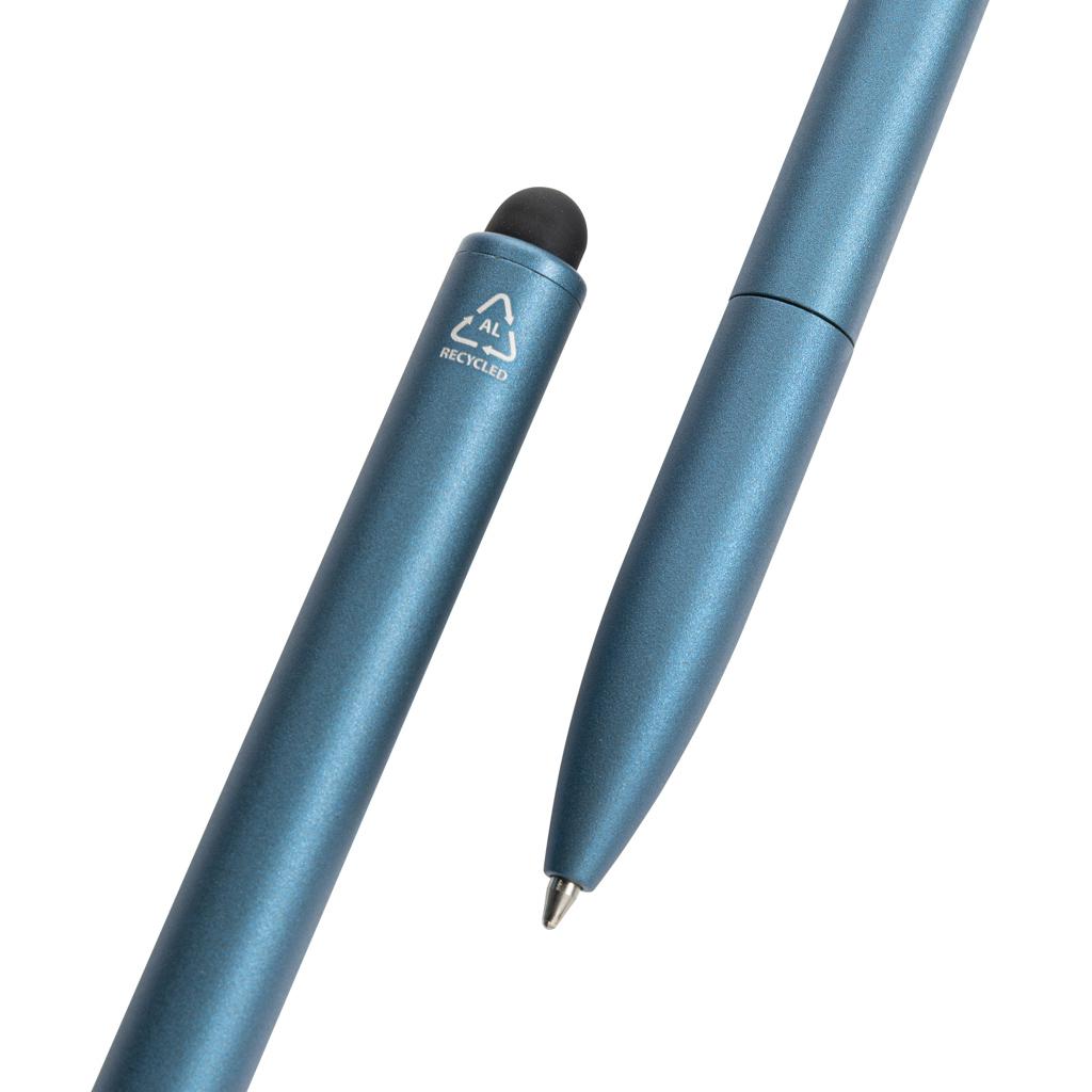 Pix din aluminiu reciclat certificat RCS cu stylus Kymi royal blue