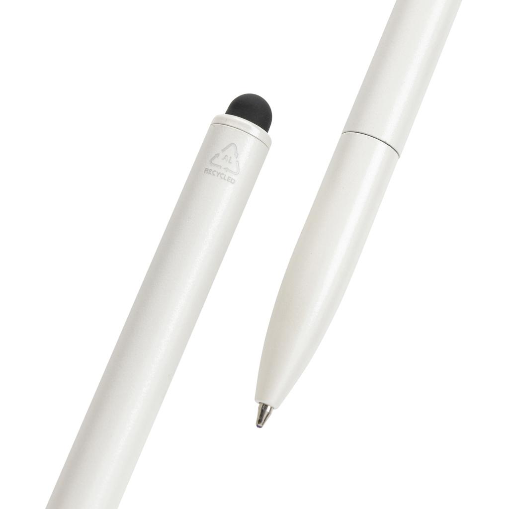 Pix din aluminiu reciclat certificat RCS cu stylus Kymi transparent