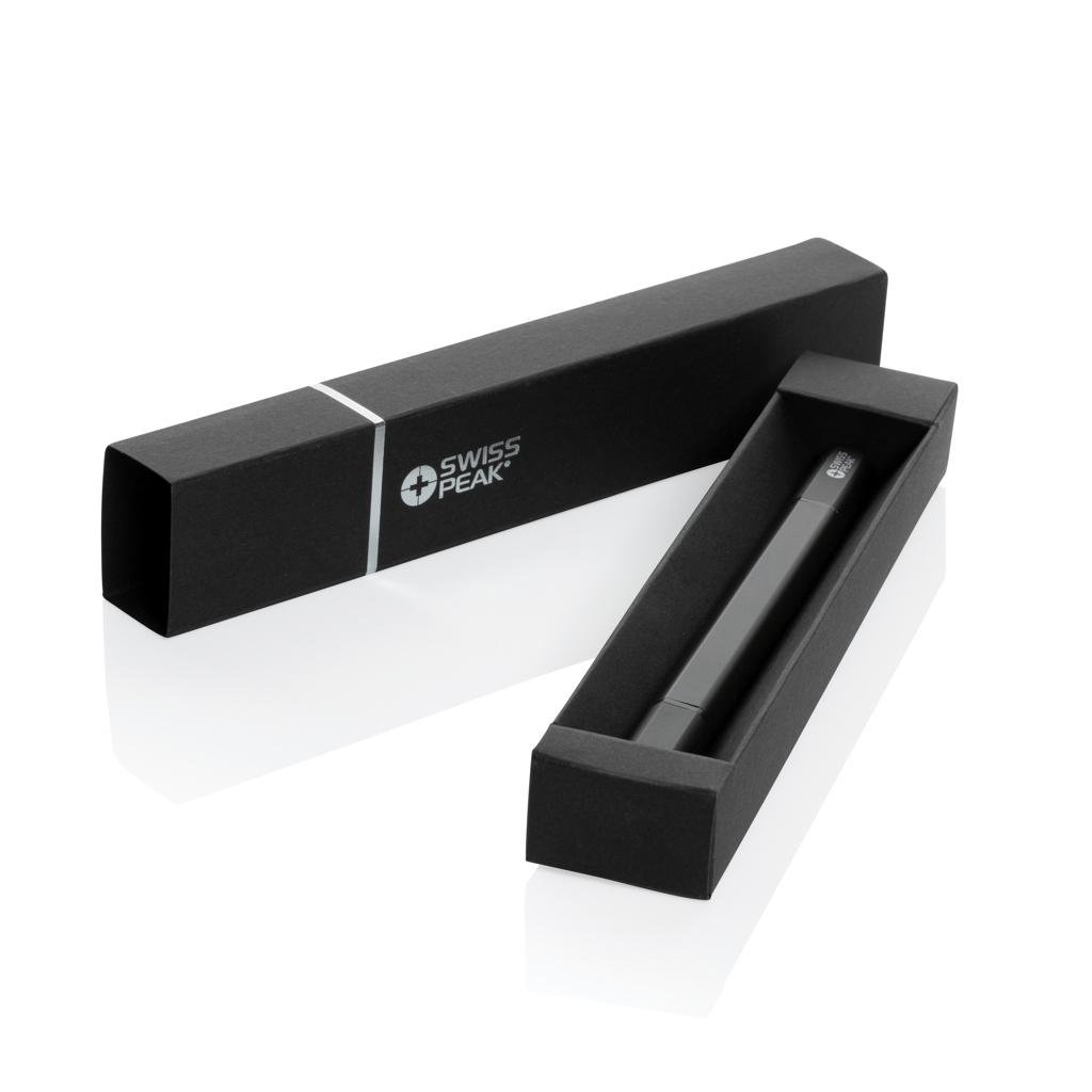 Pix dual-tip din aluminiu reciclat certificat RCS Swiss Peak Storm black