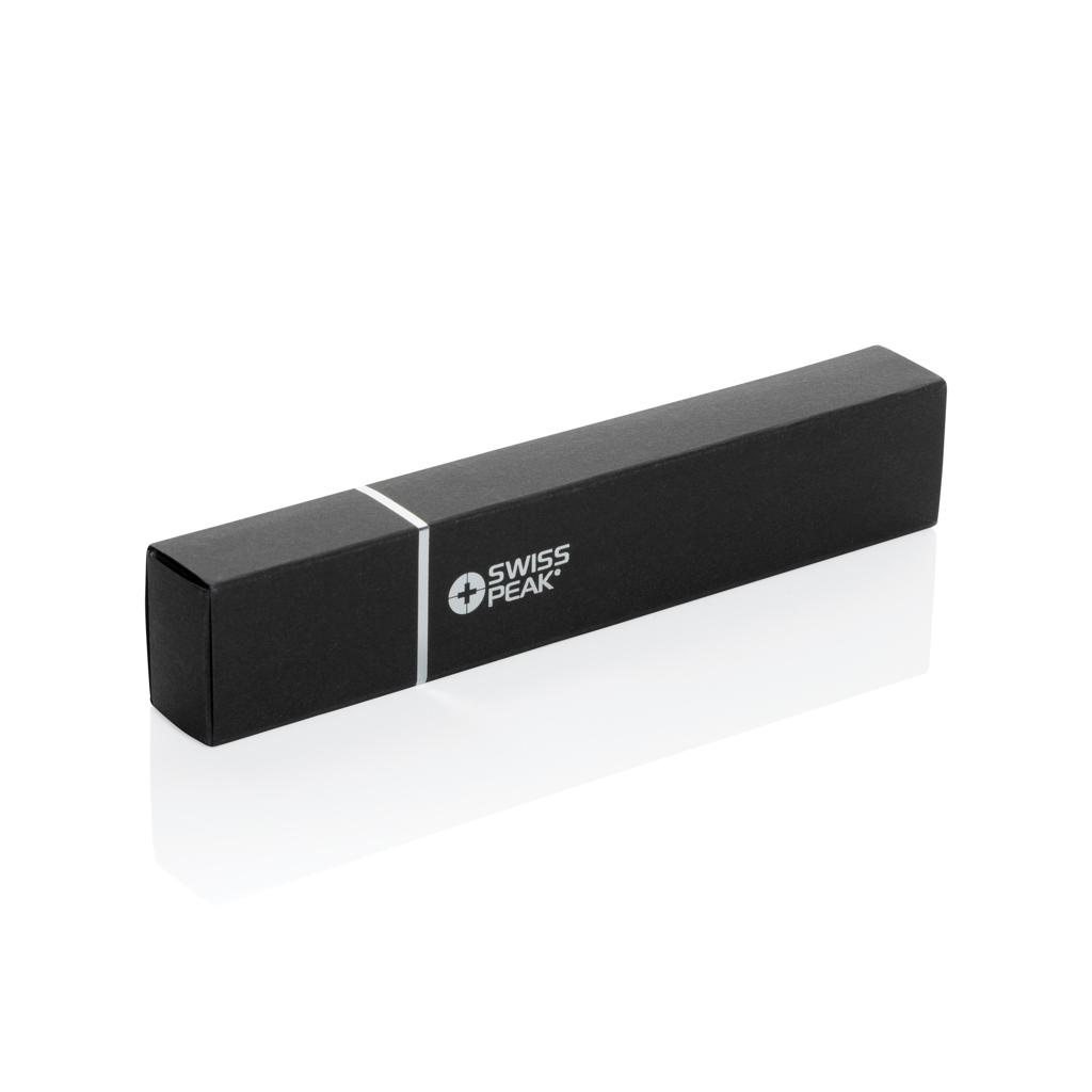 Pix dual-tip din aluminiu reciclat certificat RCS Swiss Peak Storm black