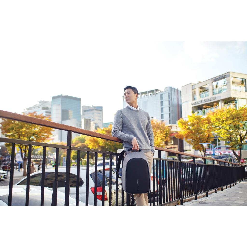 Rucsac anti-furt Bobby Hero Regular grey
