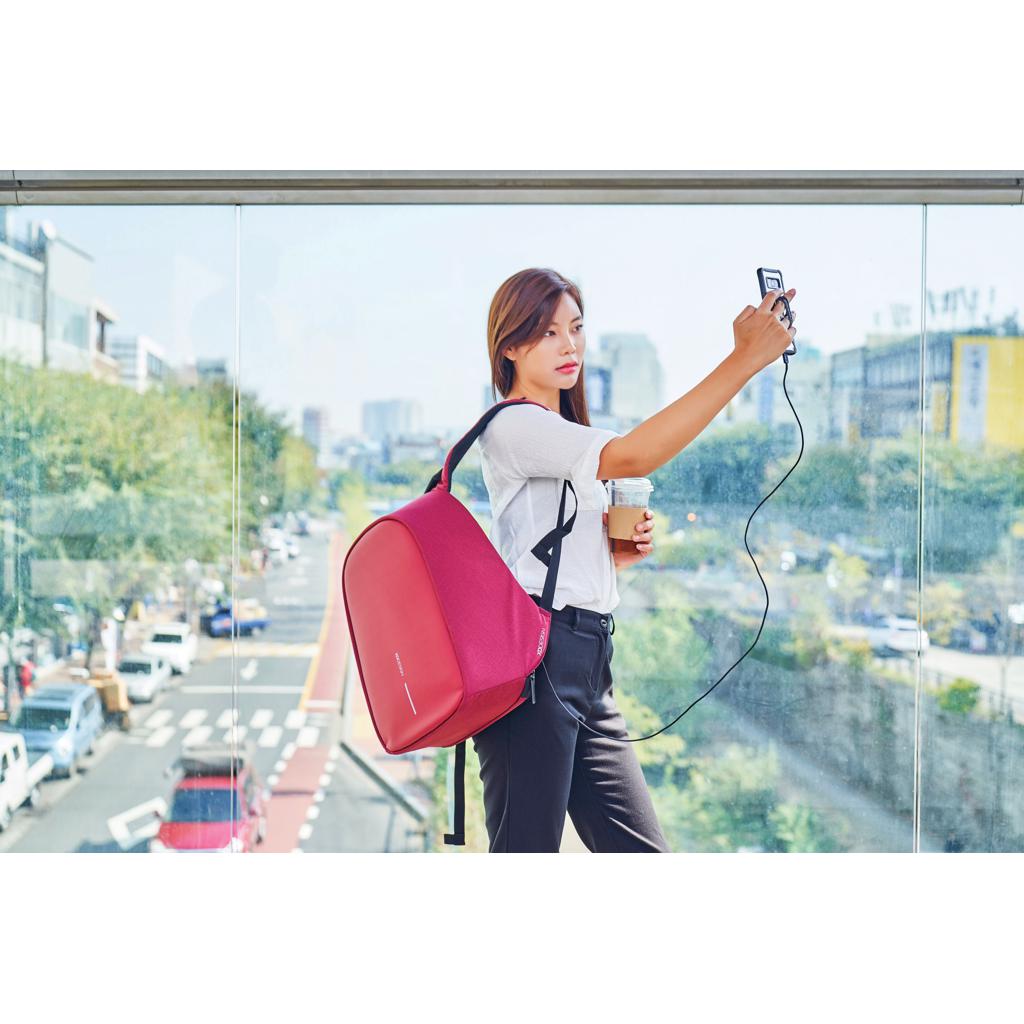 Rucsac anti-furt Bobby Hero Small red