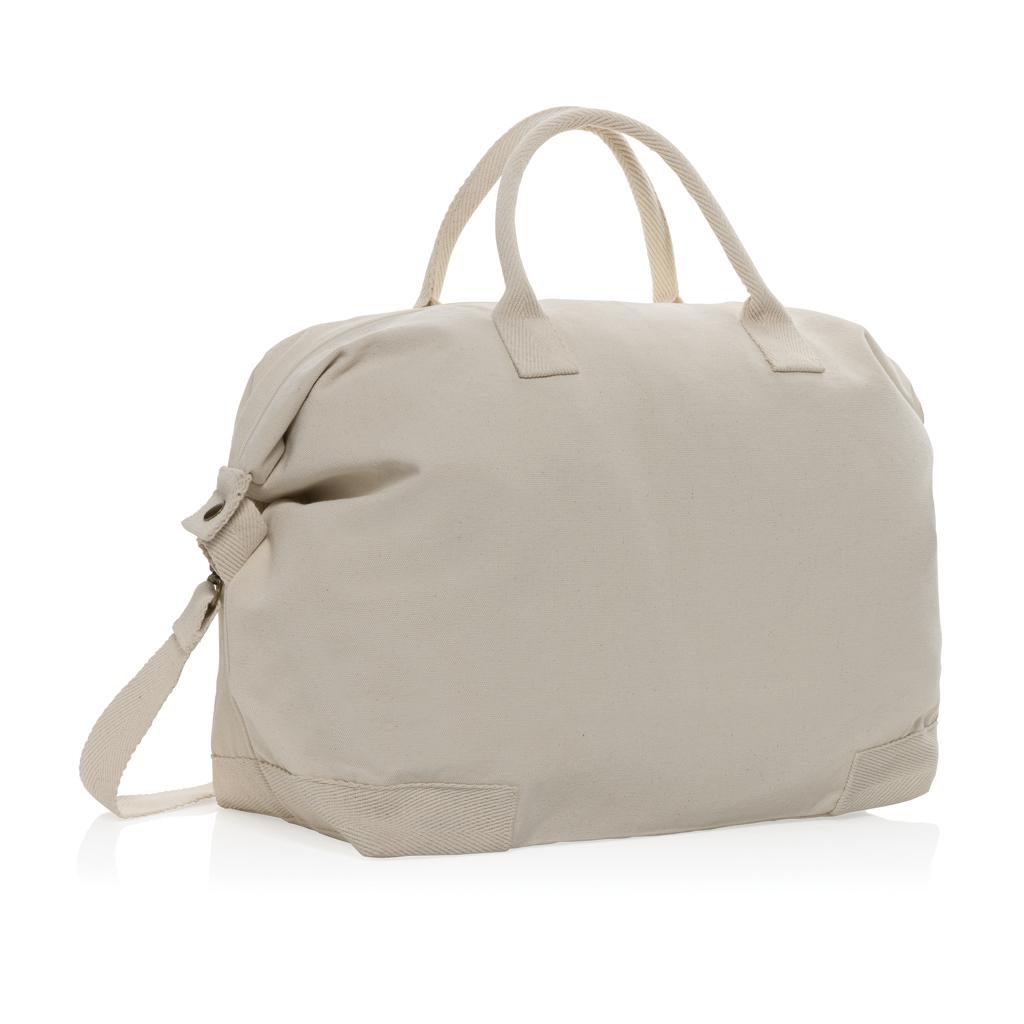 Geantă de weekend deluxe din pânză reciclată de 500 gsm  Kezar AWARE™ off white
