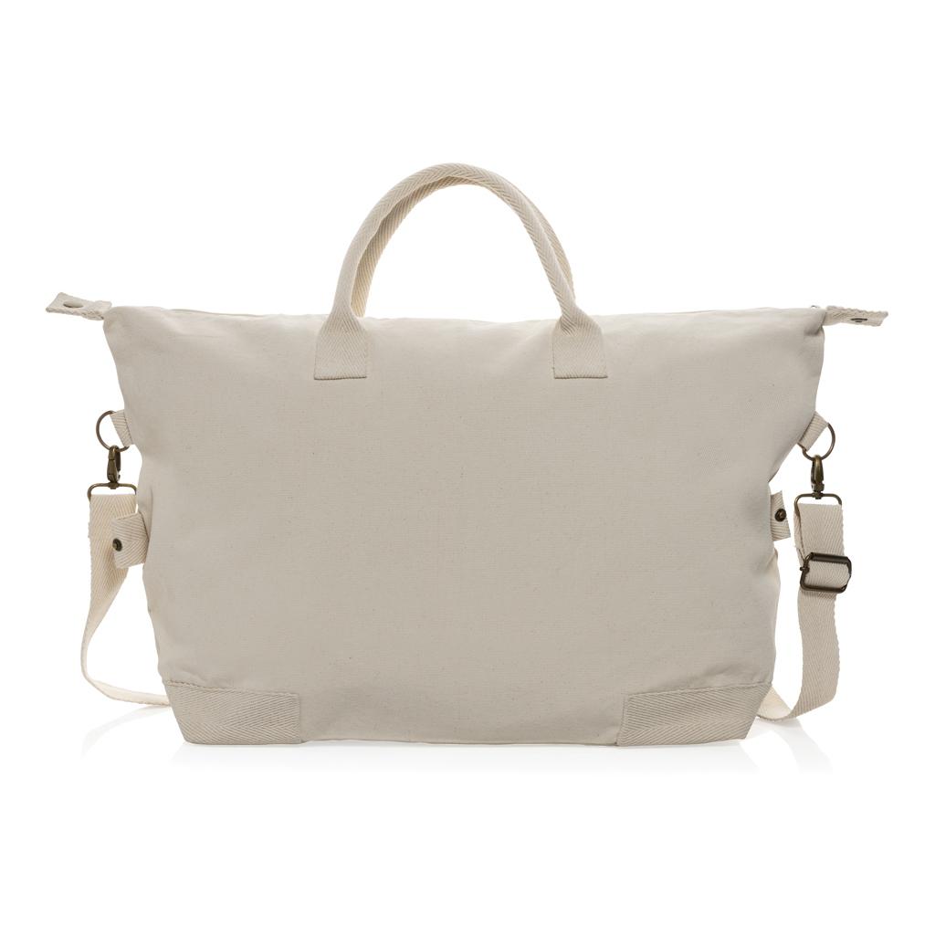 Geantă de weekend deluxe din pânză reciclată de 500 gsm  Kezar AWARE™ off white