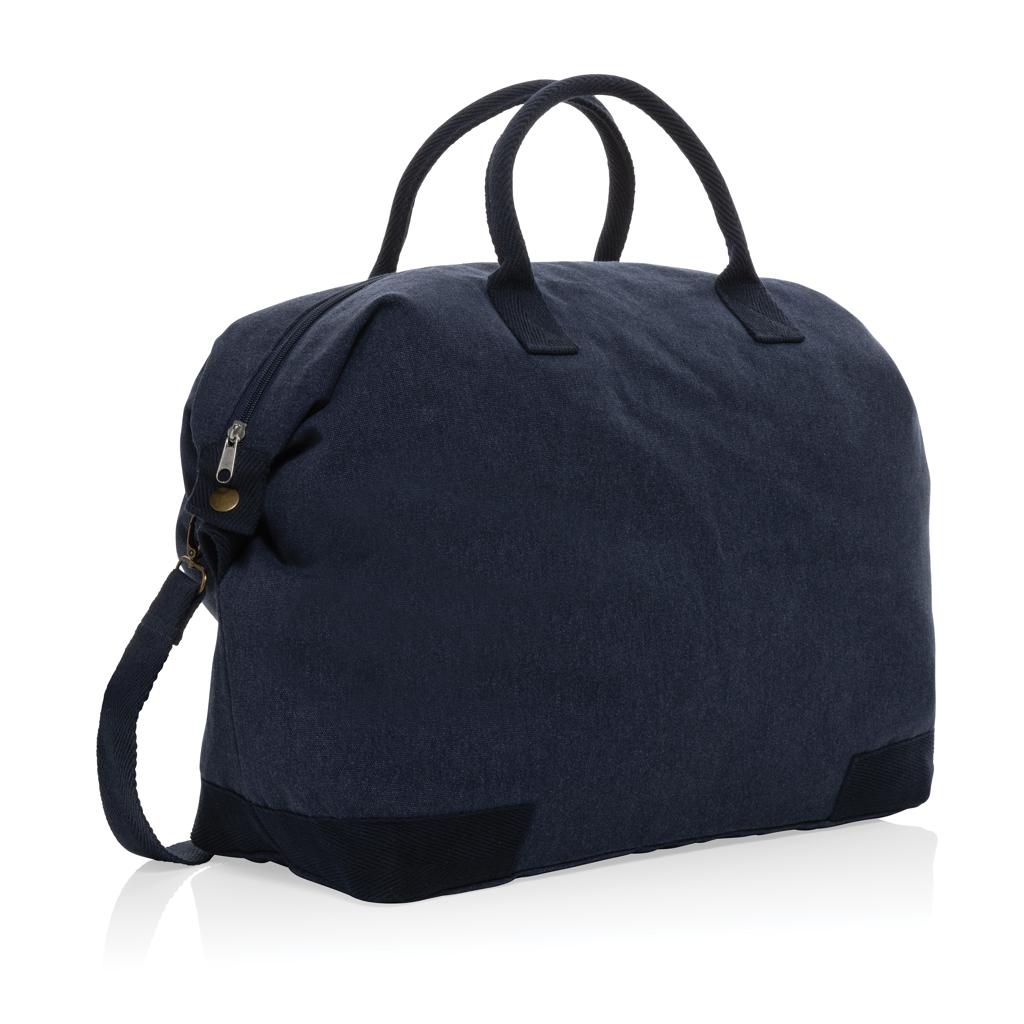 Geantă de weekend deluxe din pânză reciclată de 500 gsm  Kezar AWARE™ navy