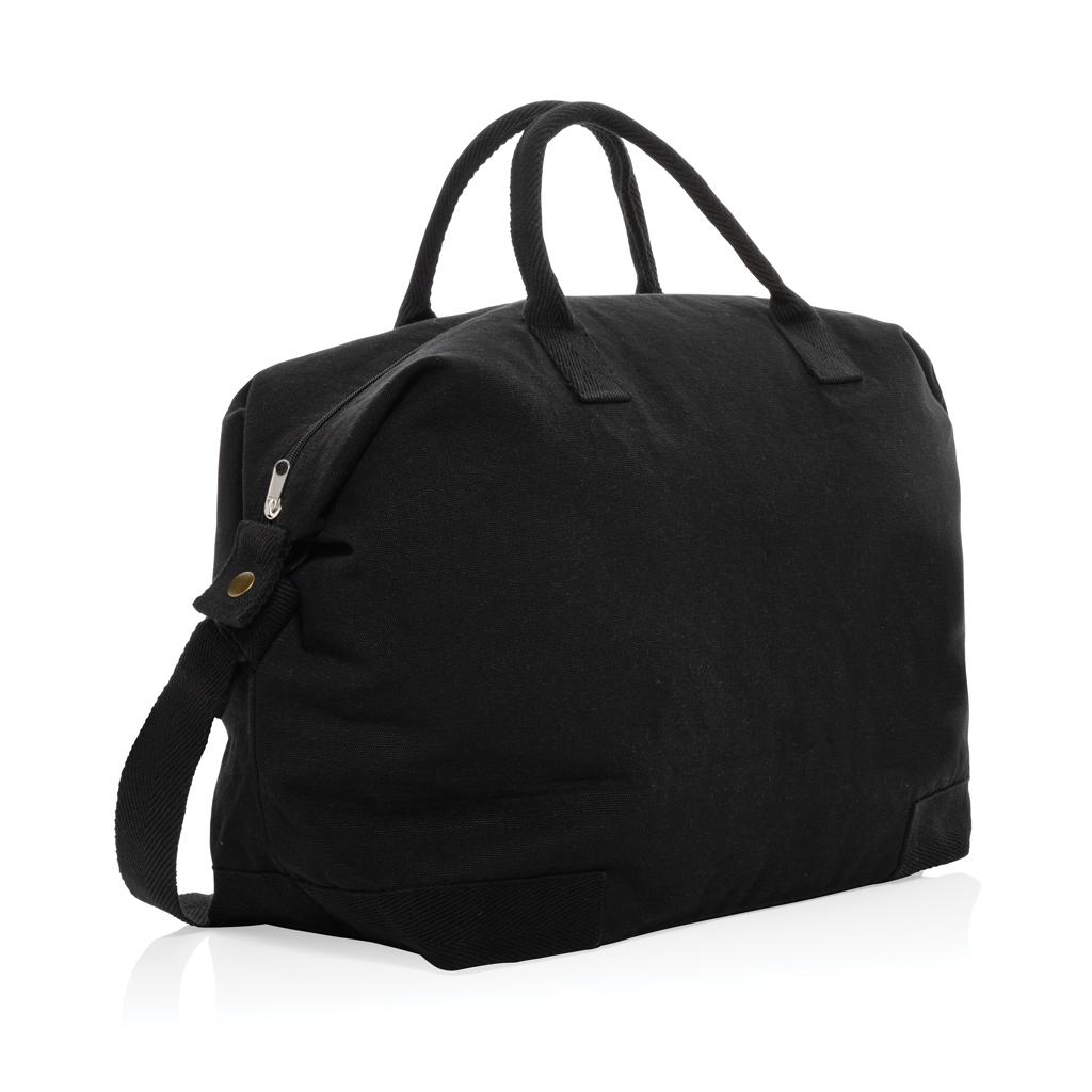 Geantă de weekend deluxe din pânză reciclată de 500 gsm  Kezar AWARE™ black