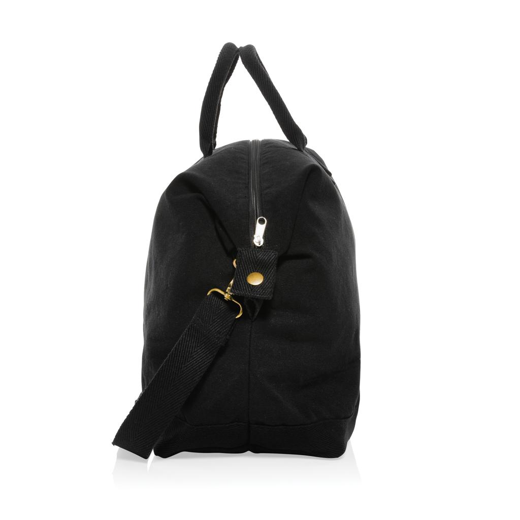 Geantă de weekend deluxe din pânză reciclată de 500 gsm  Kezar AWARE™ black