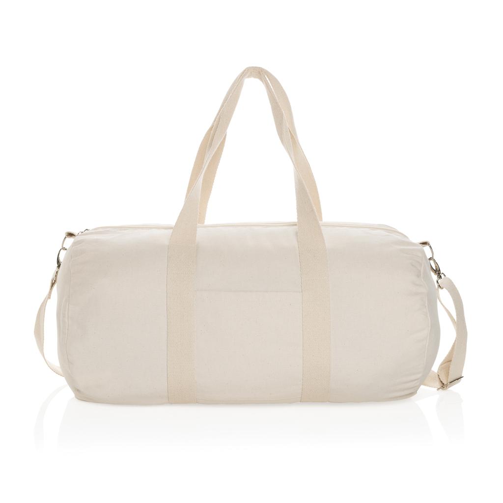 Geantă duffel din pânză reciclabilă de 285 gsm, nevopsită Impact Aware™  off white