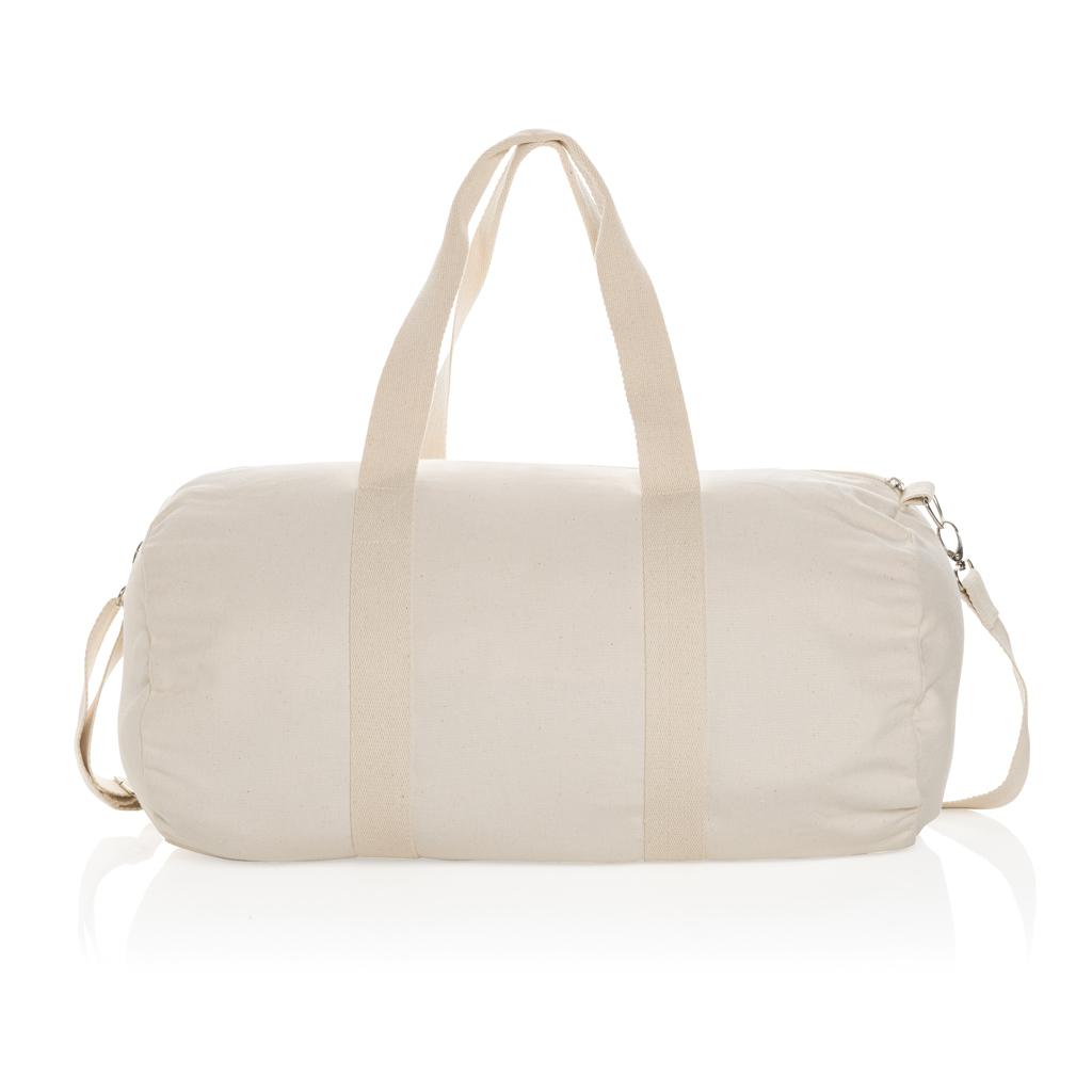 Geantă duffel din pânză reciclabilă de 285 gsm, nevopsită Impact Aware™  off white