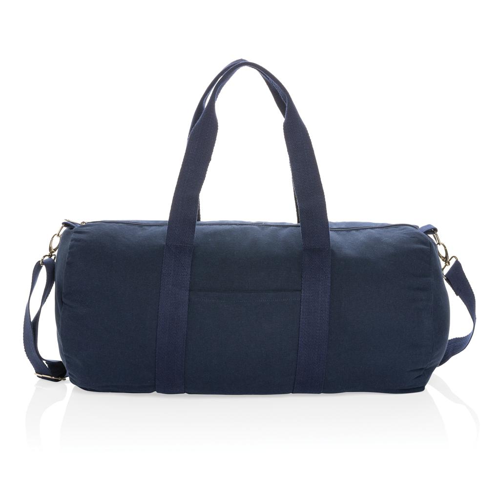 Geantă duffel din pânză reciclabilă de 285 gsm, nevopsită Impact Aware™  navy