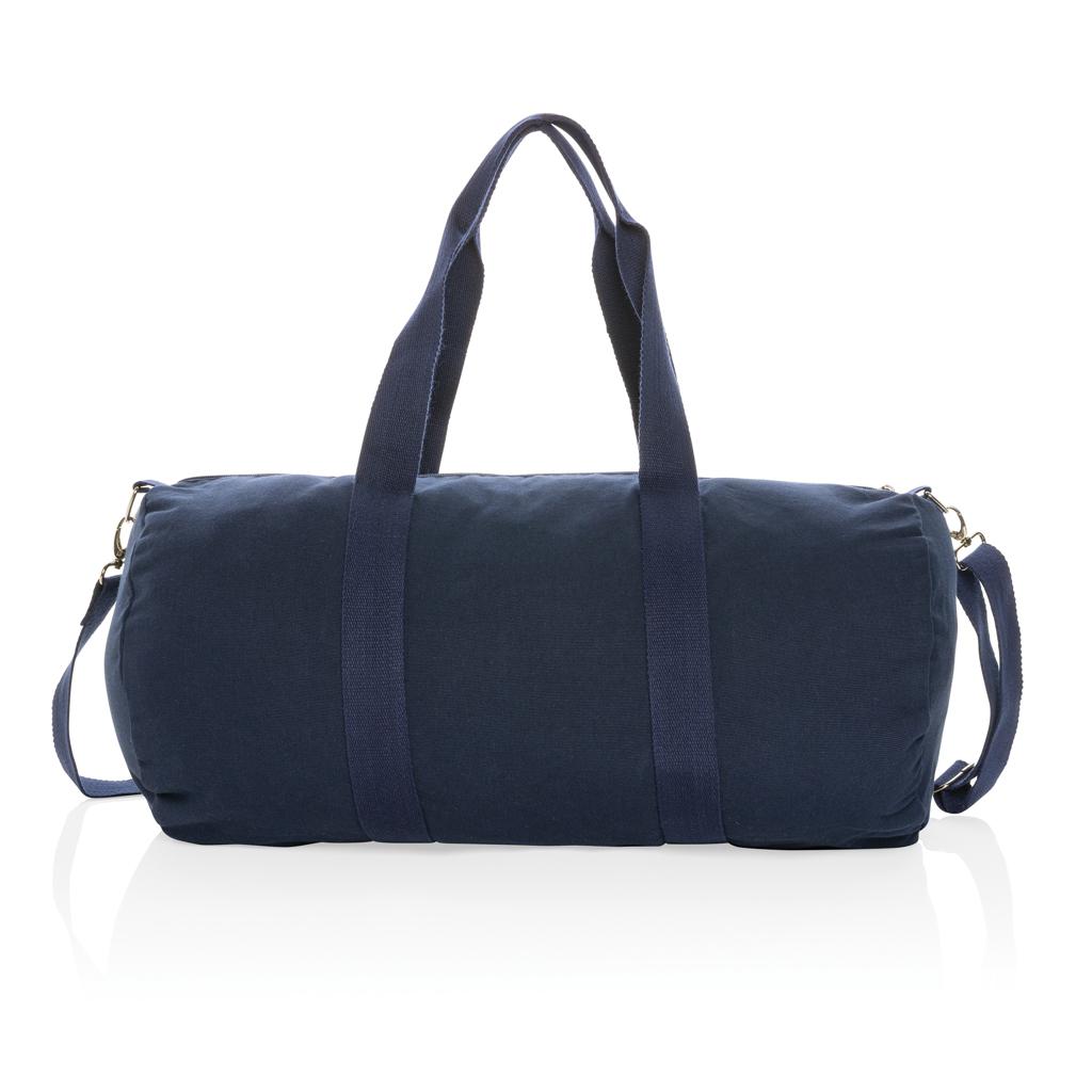 Geantă duffel din pânză reciclabilă de 285 gsm, nevopsită Impact Aware™  navy