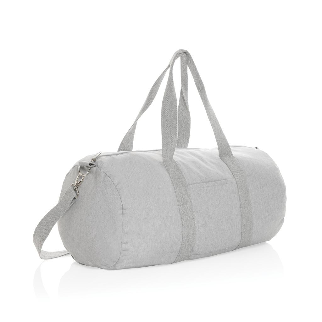Geantă duffel din pânză reciclabilă de 285 gsm, nevopsită Impact Aware™  grey
