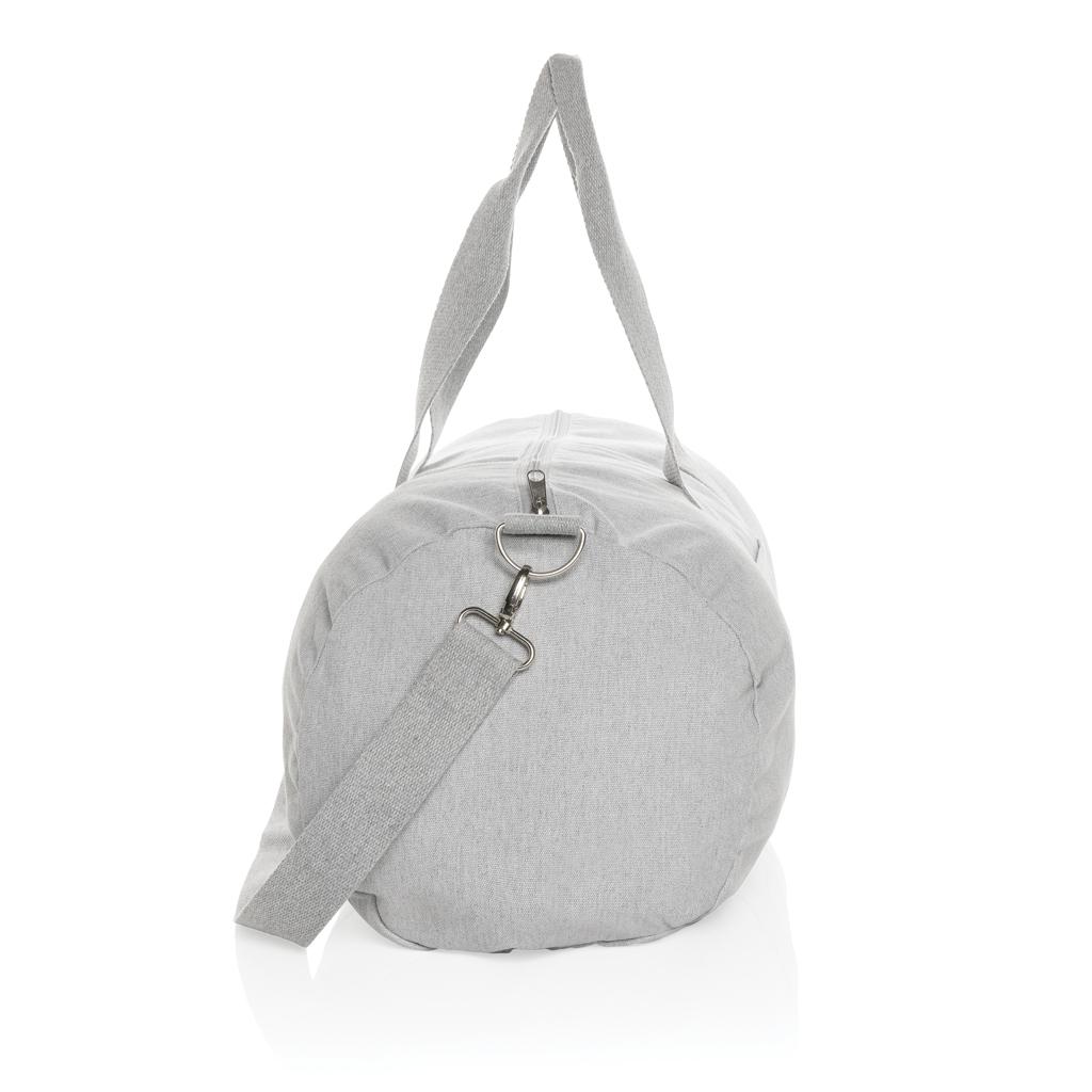 Geantă duffel din pânză reciclabilă de 285 gsm, nevopsită Impact Aware™  grey