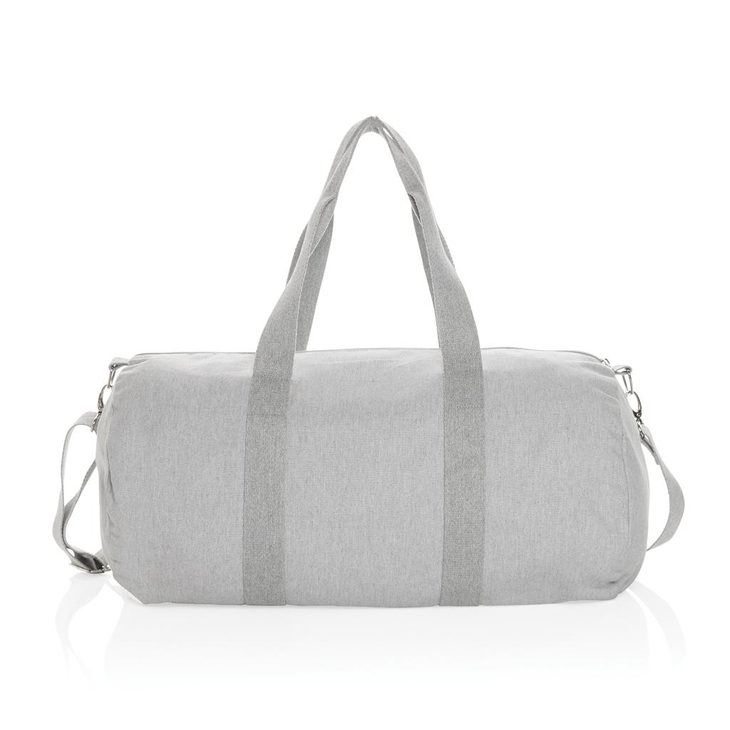 Geantă duffel din pânză reciclabilă de 285 gsm, nevopsită Impact Aware™  grey