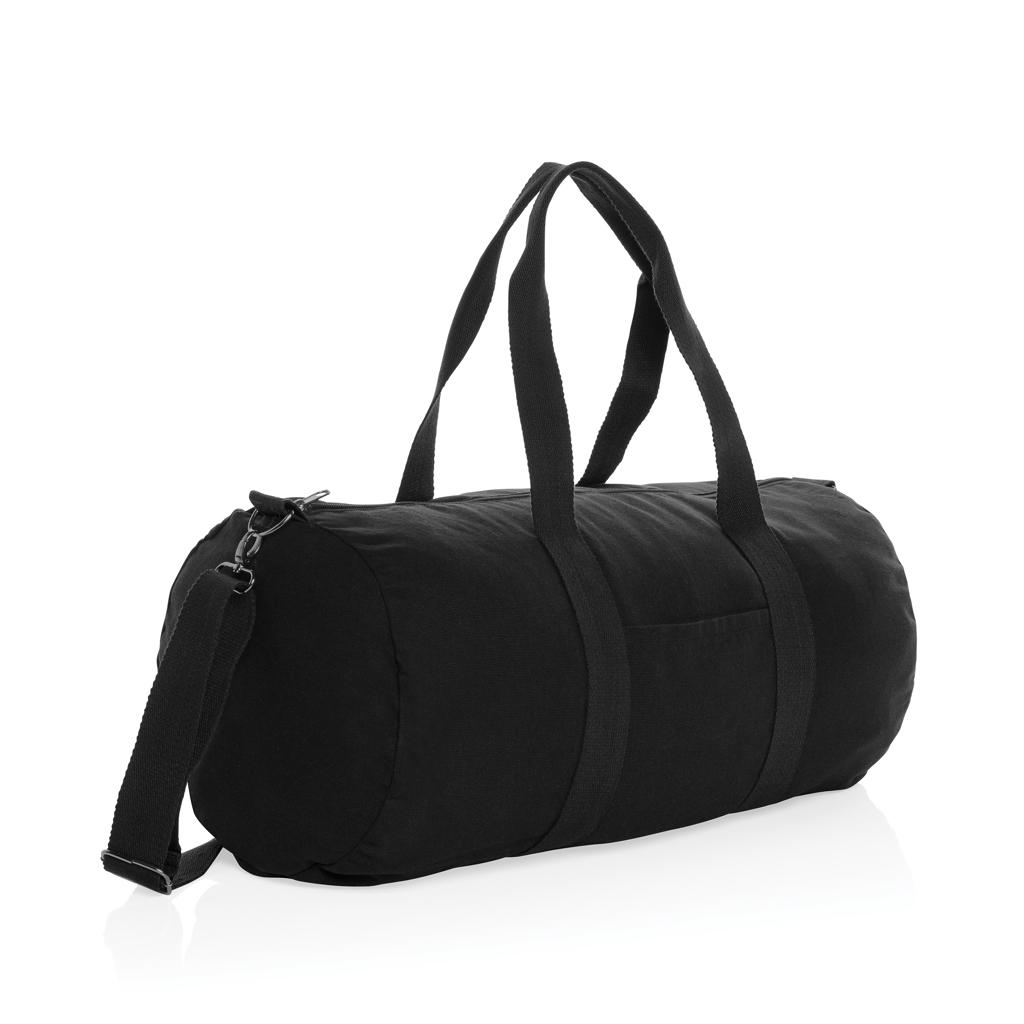 Geantă duffel din pânză reciclabilă de 285 gsm, nevopsită Impact Aware™  black