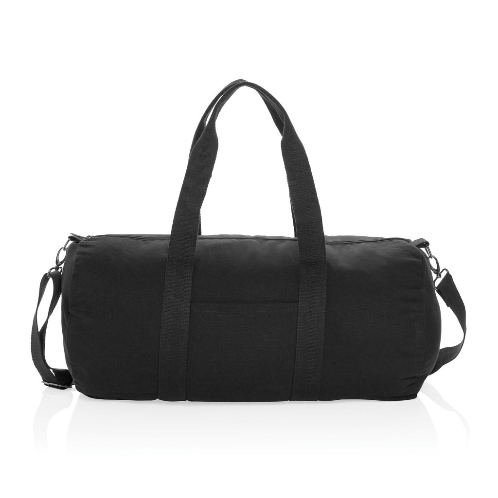 Geantă duffel din pânză reciclabilă de 285 gsm, nevopsită Impact Aware™  black