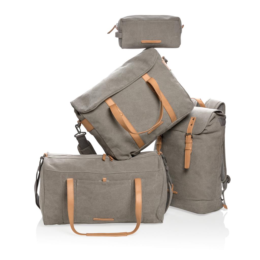 Geantă pentru laptop din pânză, fără PVC grey