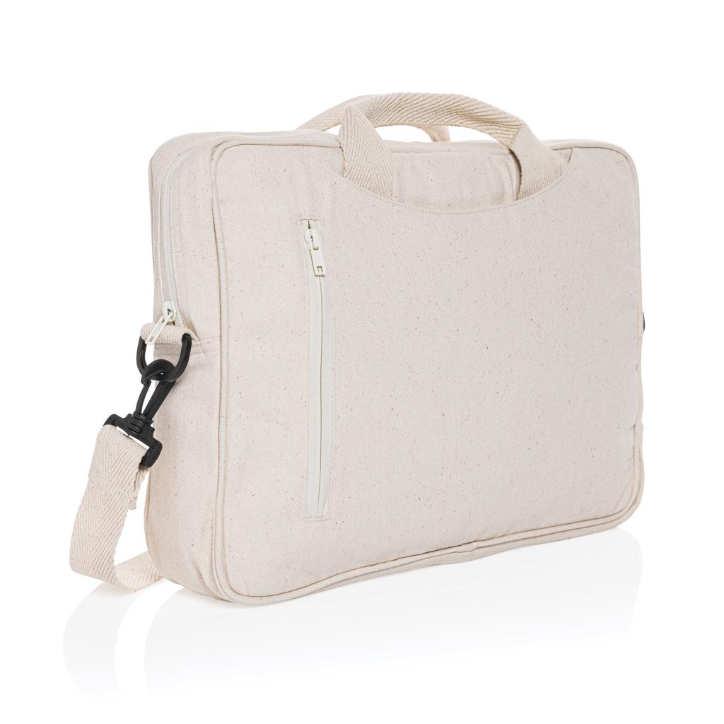 Geantă de laptop din bumbac reciclat, de 15,4 inch Laluka AWARE™ off white