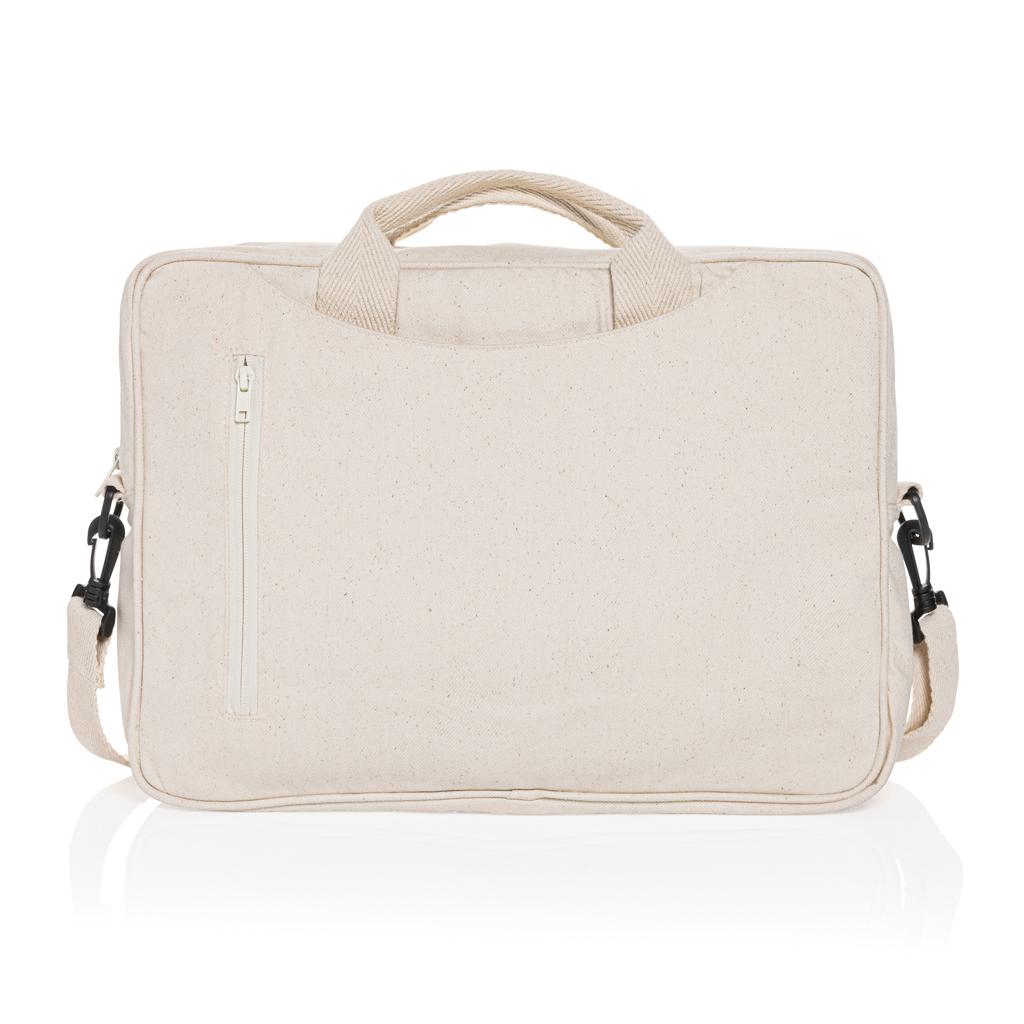 Geantă de laptop din bumbac reciclat, de 15,4 inch Laluka AWARE™ off white