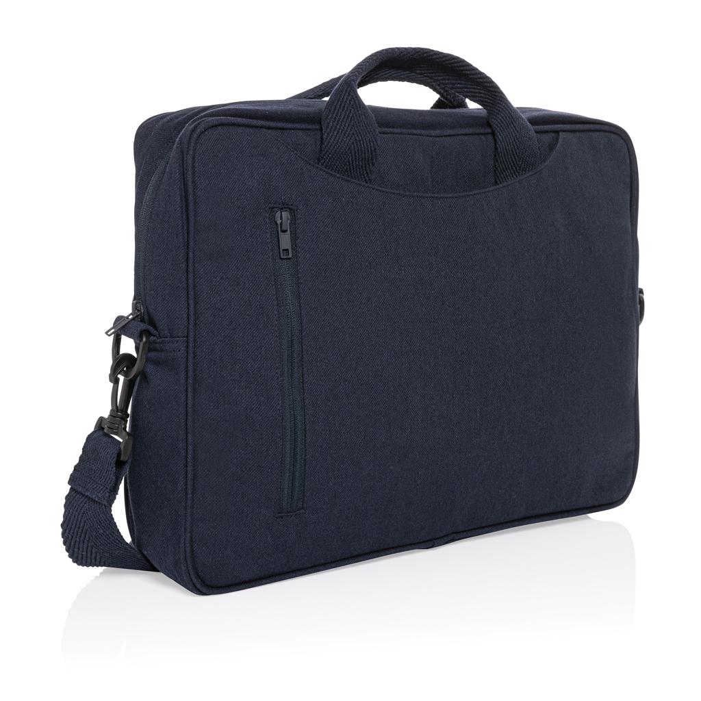 Geantă de laptop din bumbac reciclat, de 15,4 inch Laluka AWARE™ navy