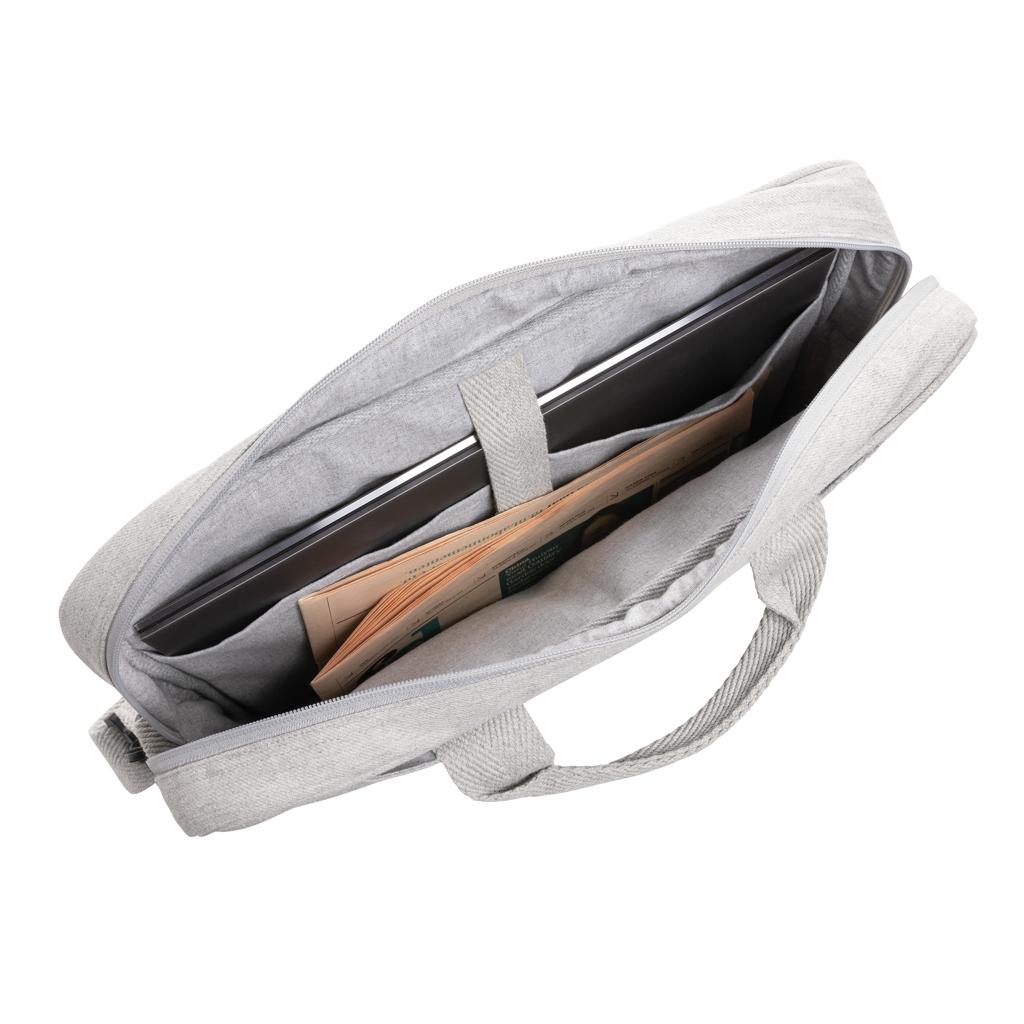 Geantă de laptop din bumbac reciclat, de 15,4 inch Laluka AWARE™ grey