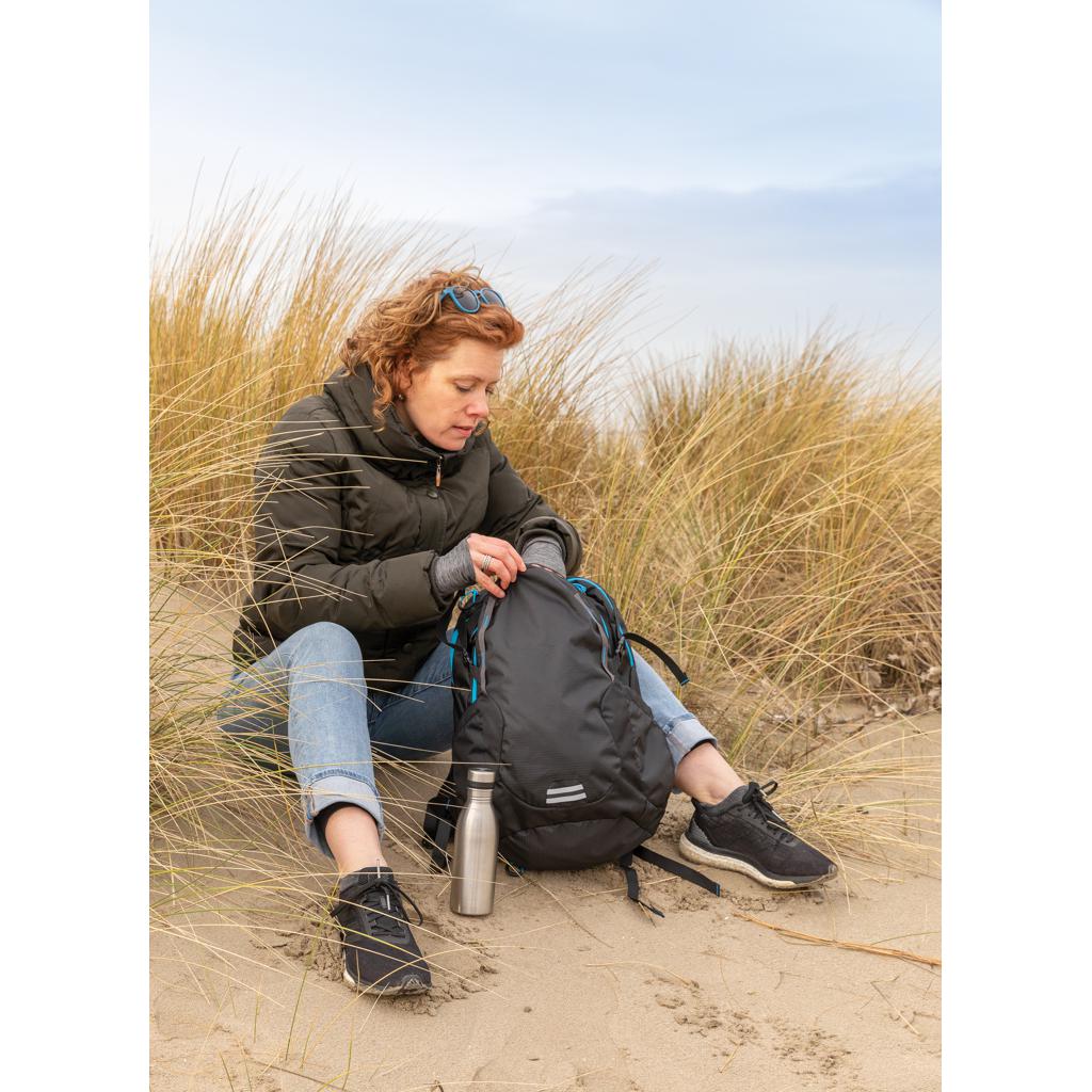 Rucsac mediu pentru drumeții ripstop de 26L, fără PVC Explorer black