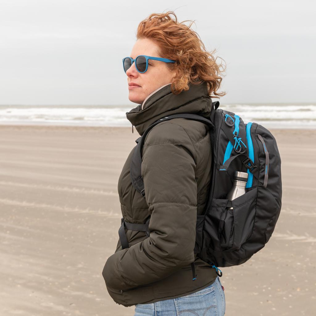 Rucsac mediu pentru drumeții ripstop de 26L, fără PVC Explorer black