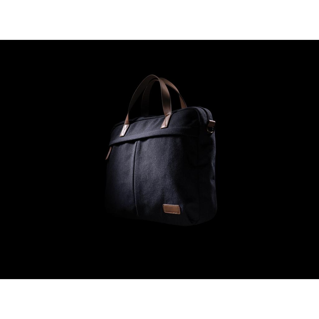 Geantă de laptop din pânză reciclată de 16 oz. Impact AWARE™ black