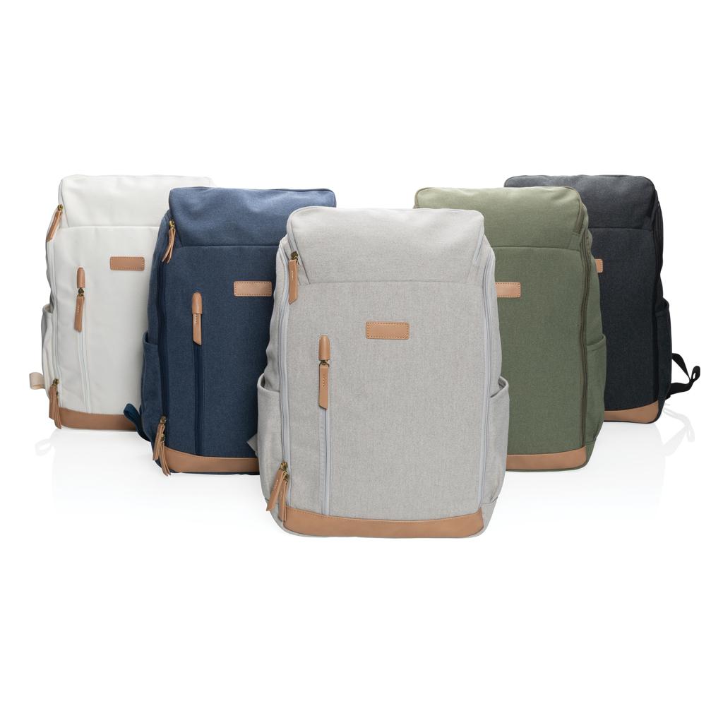 Rucsac de laptop din pânză reciclată de 16 oz. pentru laptop de 15