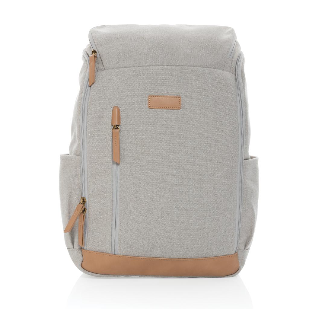 Rucsac de laptop din pânză reciclată de 16 oz. pentru laptop de 15