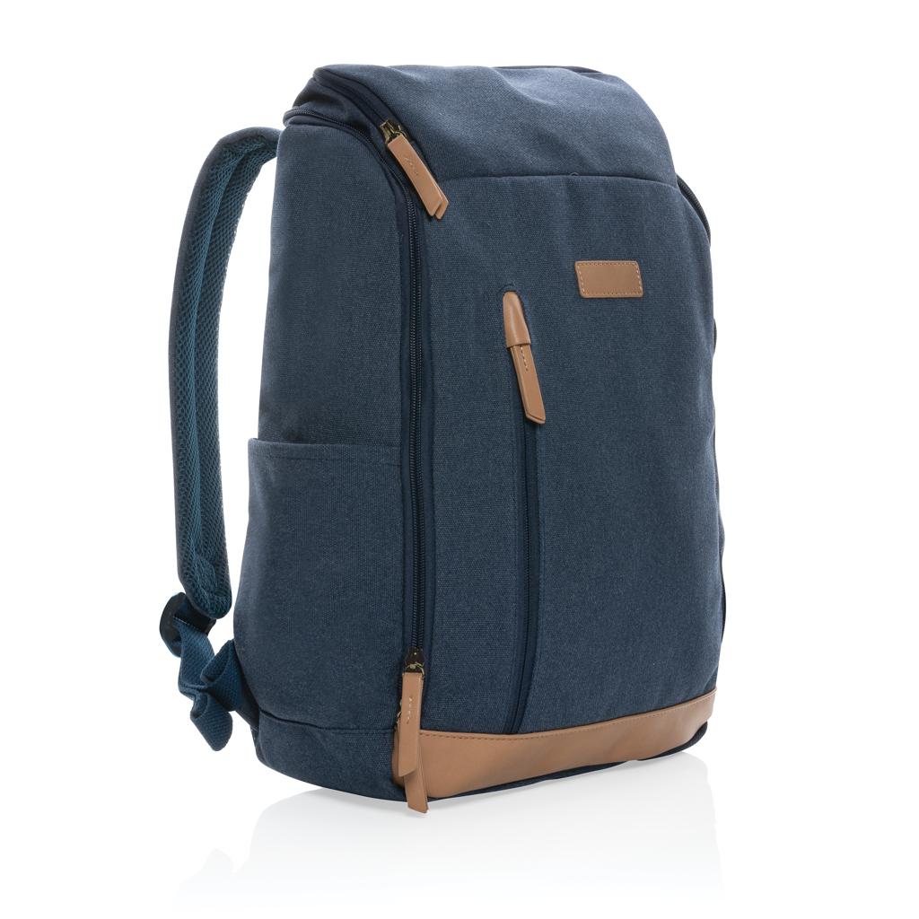 Rucsac de laptop din pânză reciclată de 16 oz. pentru laptop de 15