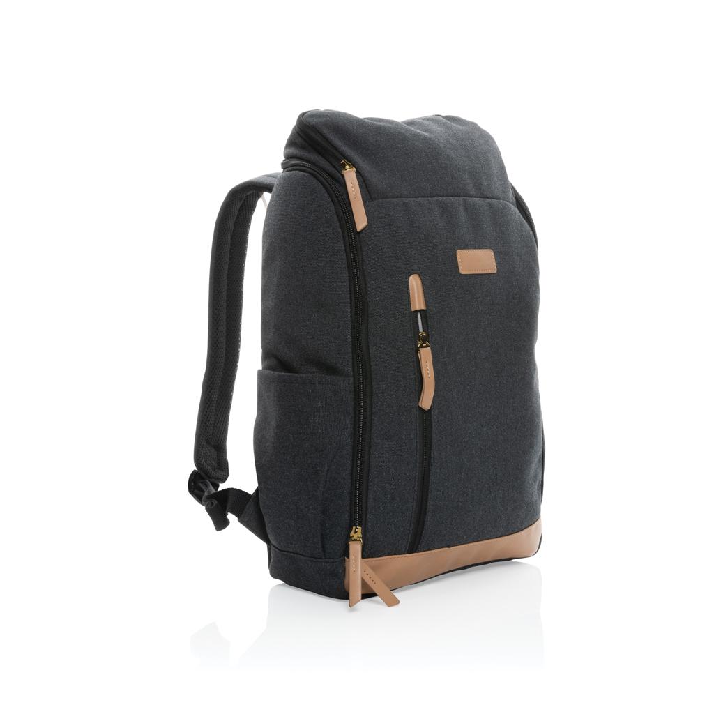 Rucsac de laptop din pânză reciclată de 16 oz. pentru laptop de 15