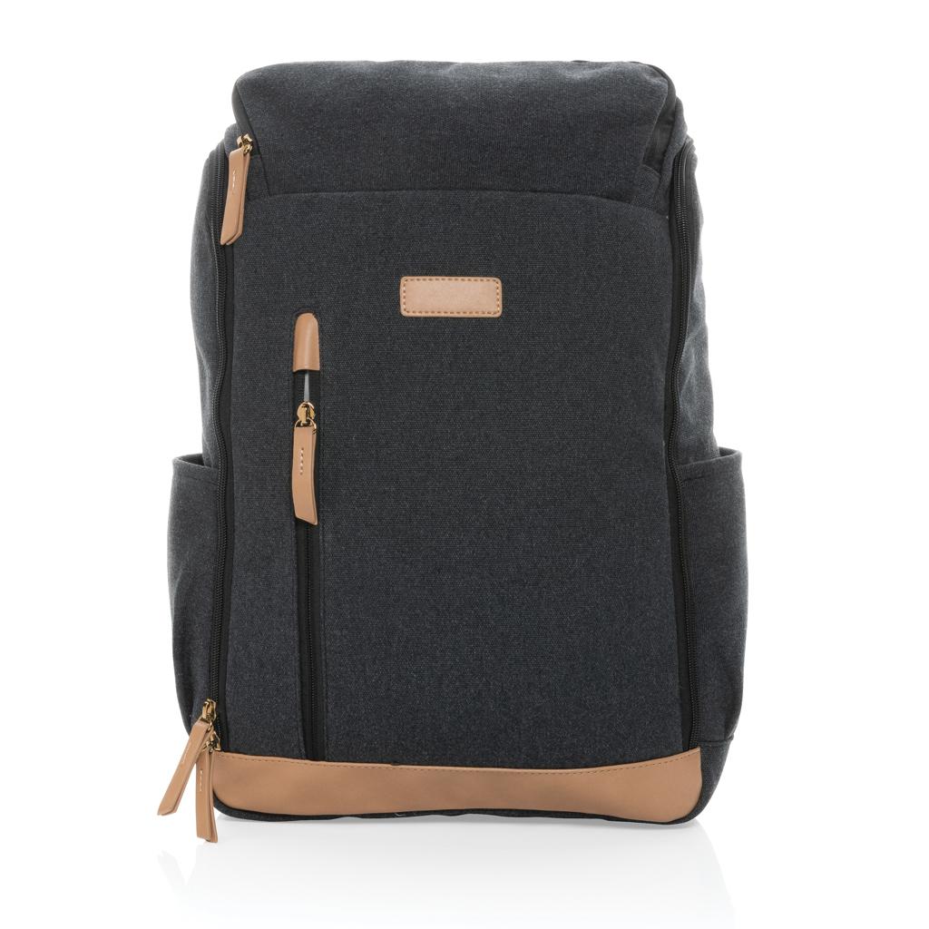 Rucsac de laptop din pânză reciclată de 16 oz. pentru laptop de 15