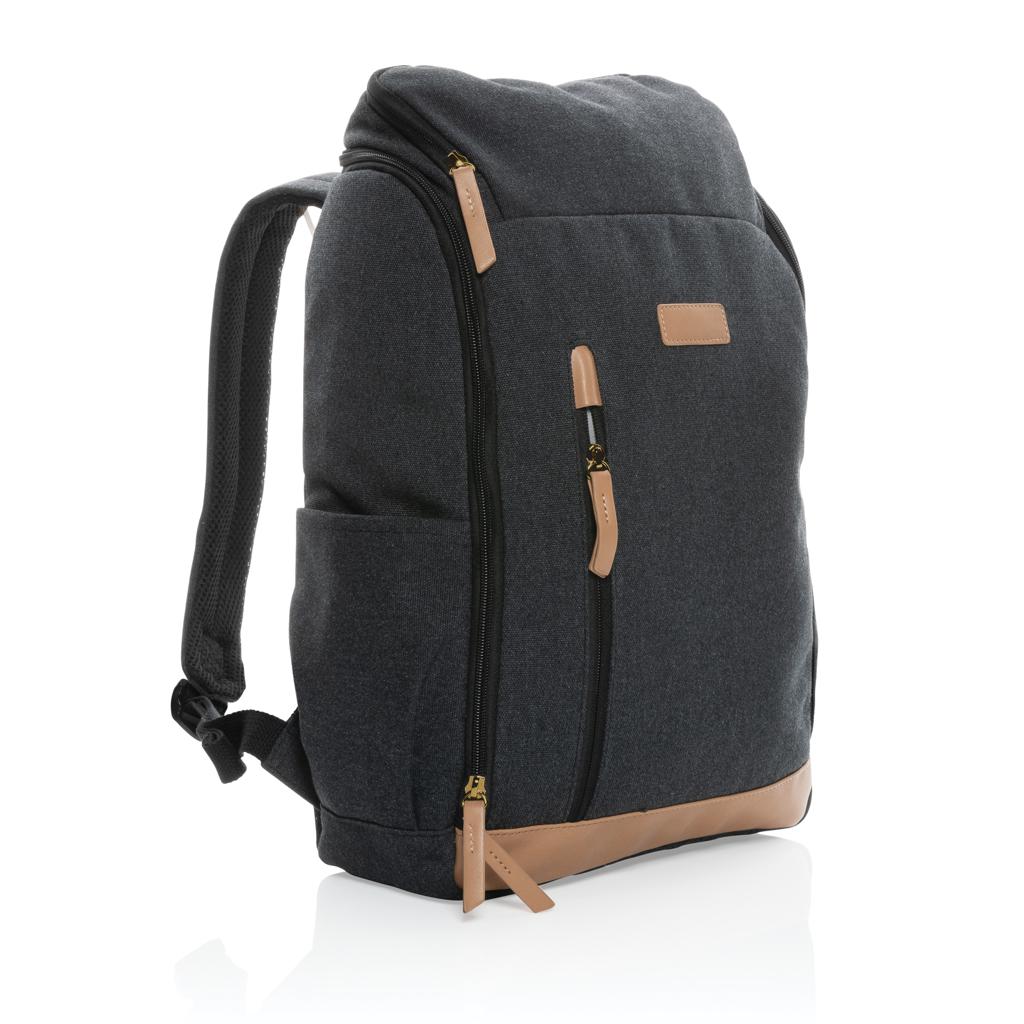 Rucsac de laptop din pânză reciclată de 16 oz. pentru laptop de 15