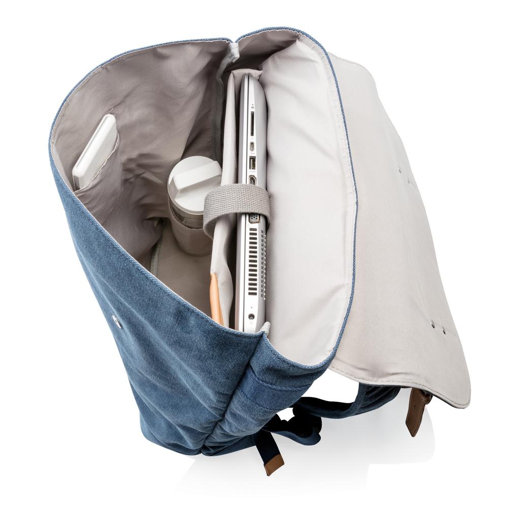 Rucsac din pânză pentru laptop, fără PVC blue