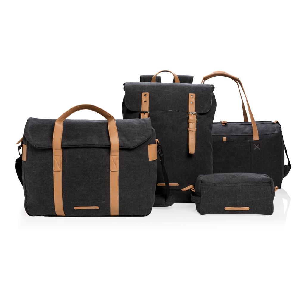 Rucsac din pânză pentru laptop, fără PVC black