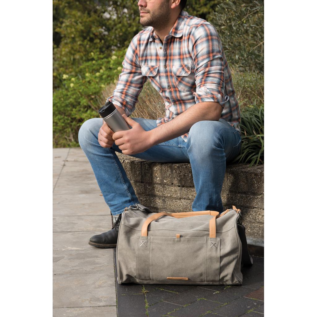 Geantă de călătorie/weekend din pânză, fără PVC grey