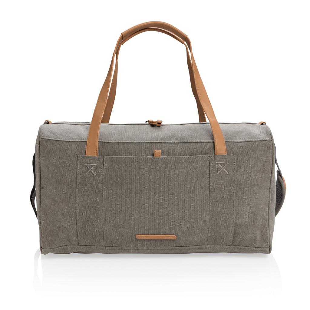 Geantă de călătorie/weekend din pânză, fără PVC grey