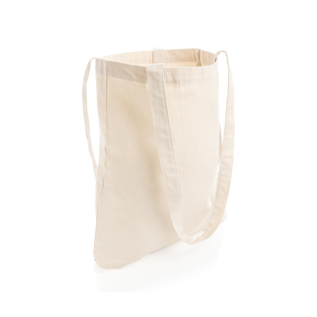 Geantă tote din bumbac reciclat de 330 gsm Impact AWARE™ off white