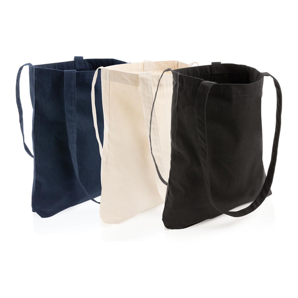 Geantă tote din bumbac reciclat de 330 gsm Impact AWARE™ off white