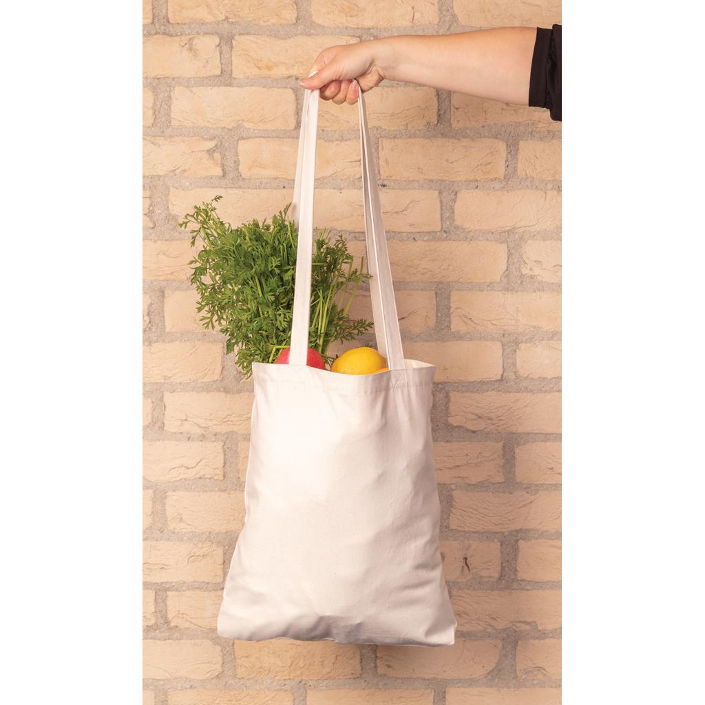 Geantă tote din bumbac reciclat de 330 gsm Impact AWARE™ off white